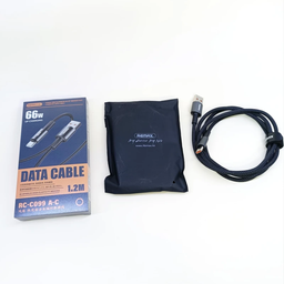 کابل تبدیل USB به Type-C ریمکس مدل کد RC-C099 66W طول 1.2 متر