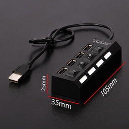 هاب 4 پورت USB 2.0 پورتز مدل HI-SPEED