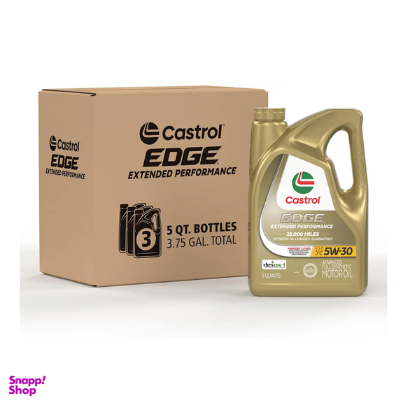 روغن موتور خودرو بنزینی کاسترول مدل EDGE SP 5W-30 حجم 4.73 لیتر