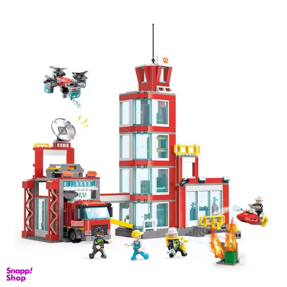 لگو کوگو مدل مرکز آتش نشانی 616 قطعه