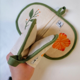 دستگیره هلالی مدل گل نارنجی