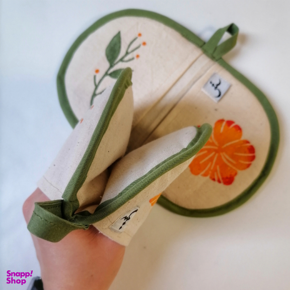 دستگیره هلالی مدل گل نارنجی