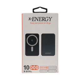 پاوربانک مغناطیسی ایکس-انرژی مدل X-814M 22.5W ظرفیت 10000 میلی آمپر ساعت