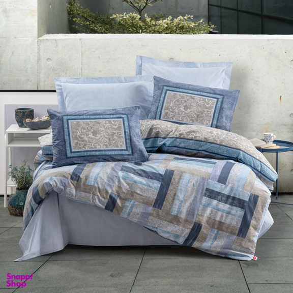 سرویس کاور لحاف یکنفره 3تکه کاتن باکس مدل Groovy