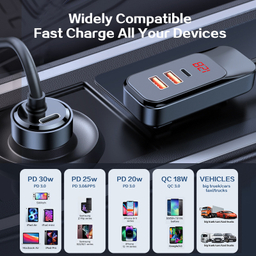 شارژر فندکی هیسکا مدل HCC-327 120W