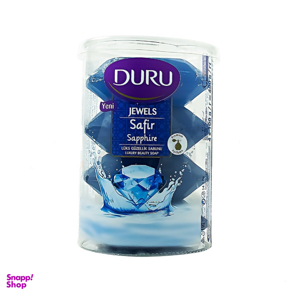 صابون دورو لیوانی سری Jewels مدل سفیر آبی بسته 4 عددی