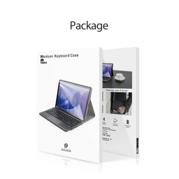 کیف کلاسوری کیبورددار تبلت دوکس دوکیس مدل Tri-Fold مناسب سامسونگ Galaxy Tab S8 Ultra X900 / X906
