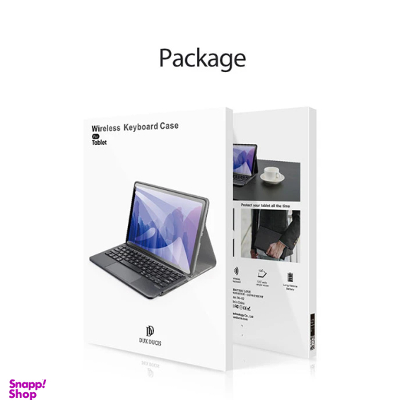 کیف کلاسوری کیبورددار تبلت دوکس دوکیس مدل Tri-Fold مناسب سامسونگ Galaxy Tab S8 Ultra X900 / X906