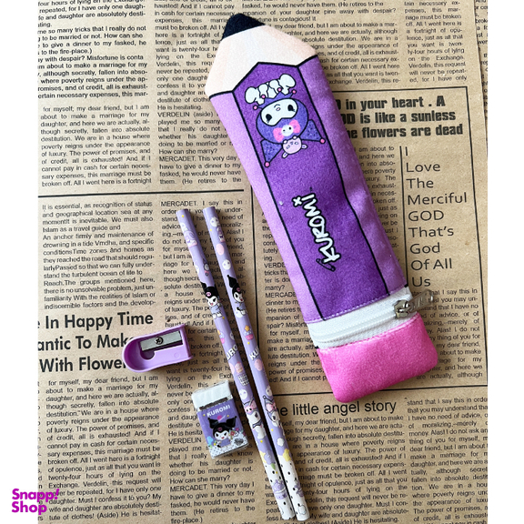 بسته لوازم تحریر طرح کورومی مجموعه 5 عددی