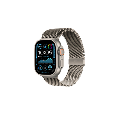 ساعت هوشمند اپل مدل Ultra 2 Natural Titanium Case Milanese Loop 49mm