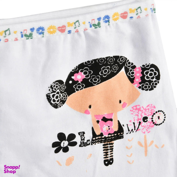 شورت دخترانه پادار عروسکی کد 55 مجموعه 2 عددی