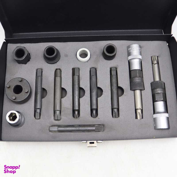 آچار بکس تعمیر دینام خودرو مدل سویفت کد YP-TAIWAN-DINAM-014 مجموعه 14 عددی