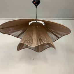 لوستر نورهام مدل مکرومه کنفی دو تکه دفرمه