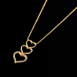 گردنبند طلا 18 عیار زنانه جواهری سون کد 2194