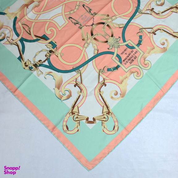 روسری زنانه آنالیا مدل ابریشم دور دست دوز کد 6057