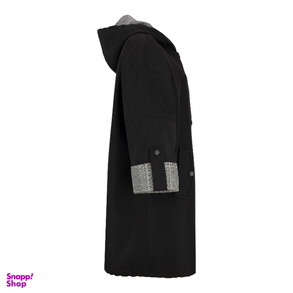 بارانی زنانه السانا مدل فرانه کد 231401 رنگ مشکی