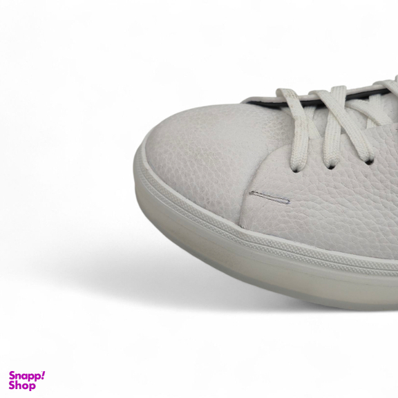 کفش طبی مردانه چرم ریباری مدل P2 رنگ سفید