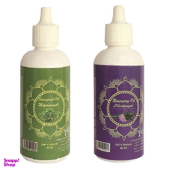 روغن تقویت کننده مو، مژه و ابرو مرهم یاب مدل رزماری و شنبلیله حجم 80 میلی لیتر مجموعه 2 عددی
