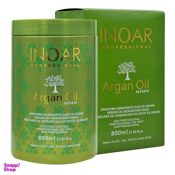 ماسک مو فری سولفات اینوآر مدل Argan System حجم 800 میلی لیتر