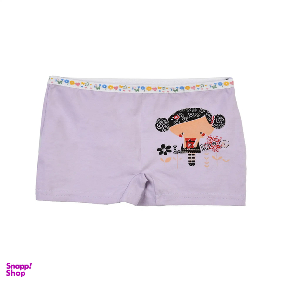 شورت دخترانه مدل پادار عروسکی کد 4 مجموعه 2 عددی