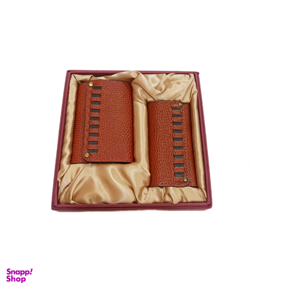 ست هدیه چرم طبیعی مدل شرانگ کد set588