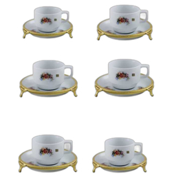 فنجان و نعلبکی میراکل لیموژ کد 318 بسته ۶ عددی