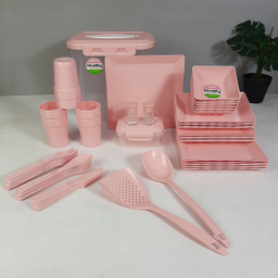 سبد پیک نیک و سرویس مسافرتی لاولی پلاست 58 پارچه کد TIK1160F