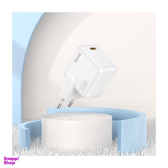 شارژر دیواری 30 وات هوکو مدل C112A PD به همراه کابل تبدیل Type-C