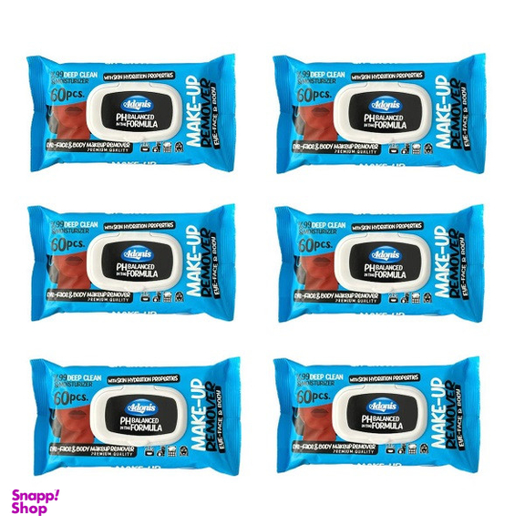 دستمال مرطوب آدونیس مدل 04 بسته 6 عددی