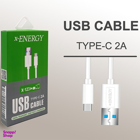کابل تبدیل USB به Type C ایکس-انرژی مدل X-123 طول 2 متر