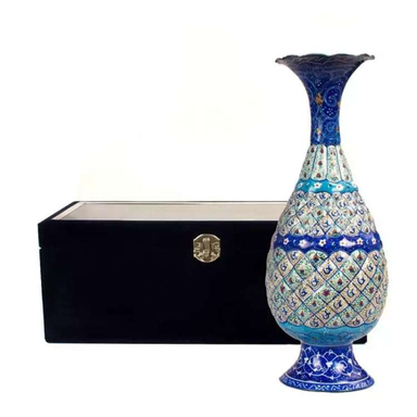 گلدان میناکاری مدل جعبه دار کد 25