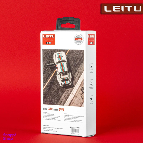 شارژر فندکی لیتو مدل LC-C18 48W به همراه کابل تبدیل MICRO USB
