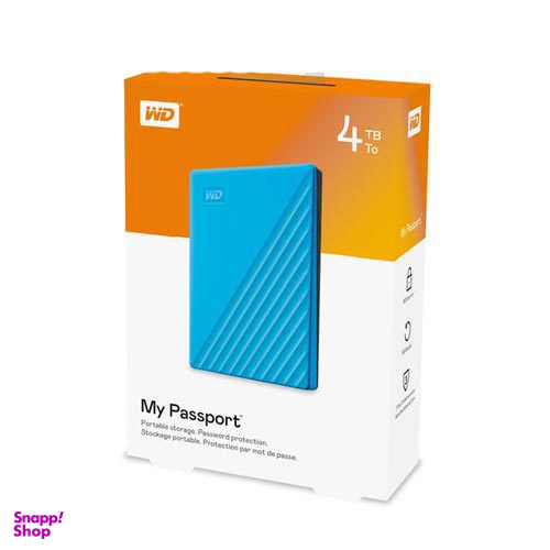 هارد اکسترنال وسترن دیجیتال مدل My Passport ظرفیت 4 ترابایت