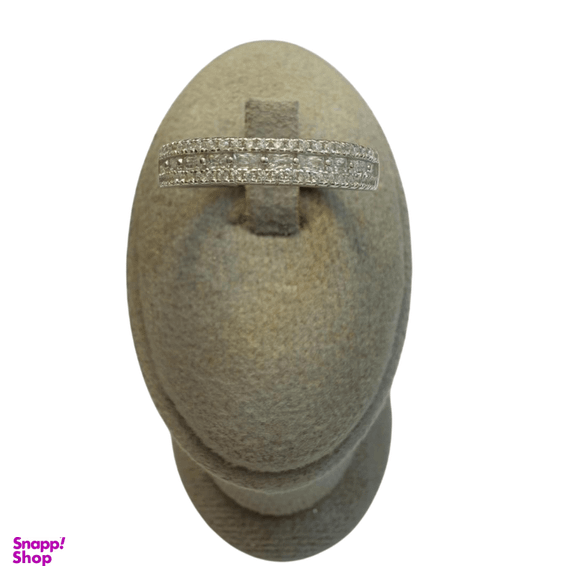 حلقه نقره 925 عیار زنانه طرح تک نگین کد reo13023