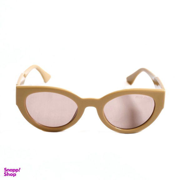 عینک آفتابی زنانه طرح miu miu کد 2428 رنگ کرم