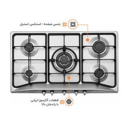 گاز صفحه ای استیل البرز مدل S-5956