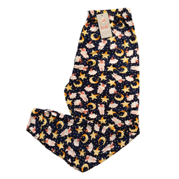 شلوار گیاهی زنانه لدی مدل عروسکی کد P15 رنگ سرمه ای