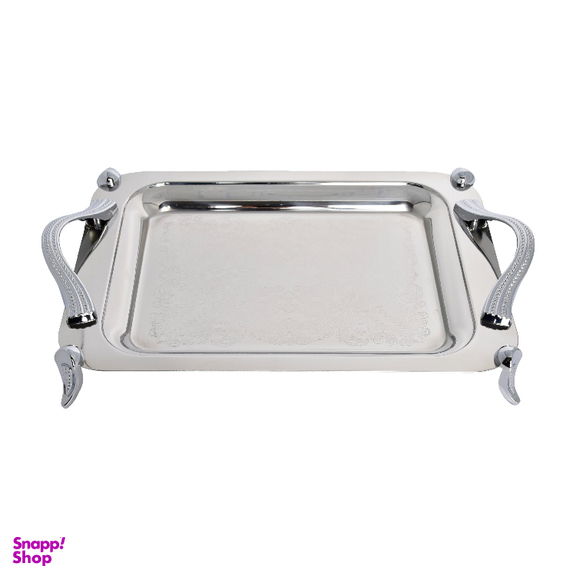 سینی کوچک استیل پایه دار براق کد 4024