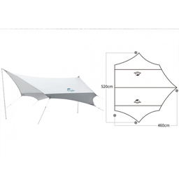 سایه بان سفری نیچرهایک مدل Rising Sun Canopy