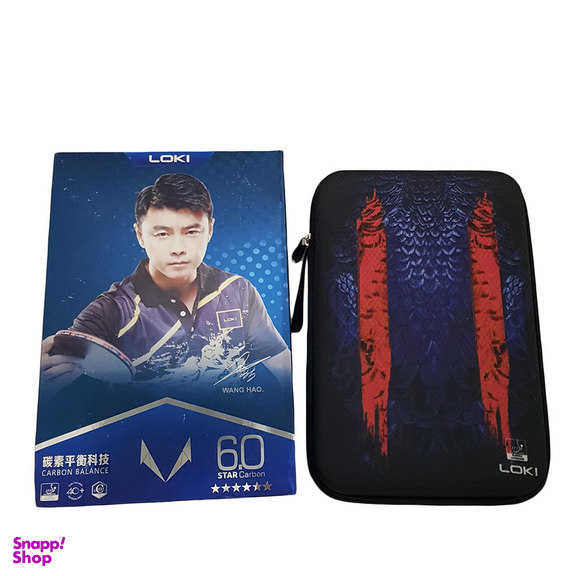 راکت پینگ پنگ لوکی مدل کربن بالانس 6 ستاره کد 69