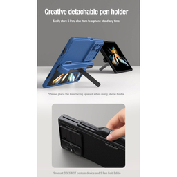 کاور نیلکین مدل CamShield Pen Holder مناسب برای گوشی موبایل سامسونگ Galaxy Z Fold 5 / W24