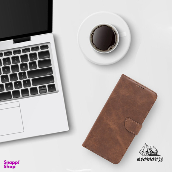 کیف کلاسوری دیامانته مدل Scusa Bk مناسب گوشی موبایل سامسونگ Galaxy A22 5G به همراه بند آویز