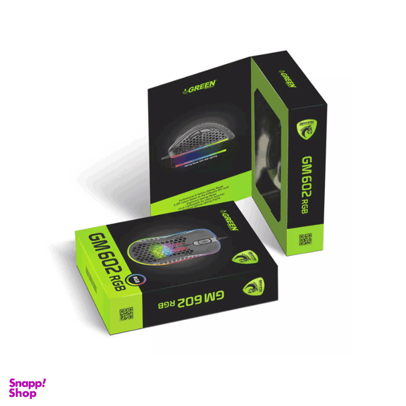 ماوس باسیم مخصوص بازی گرین مدل GM602 RGB