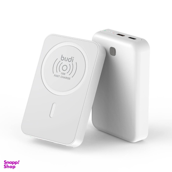 پاوربانک بودی مدل Budi PB081W ظرفیت 10000 میلی‌ آمپر‌ ساعت