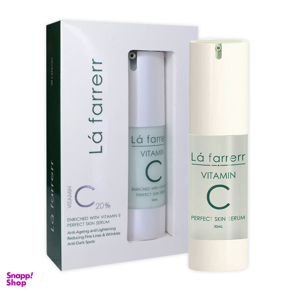سرم ضد چروک و روشن کننده لافارر مدل 20% Vitamin C حجم 30 میلی لیتر