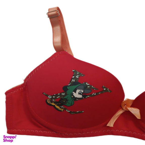 سوتین دخترانه کد Td01 رنگ قرمز