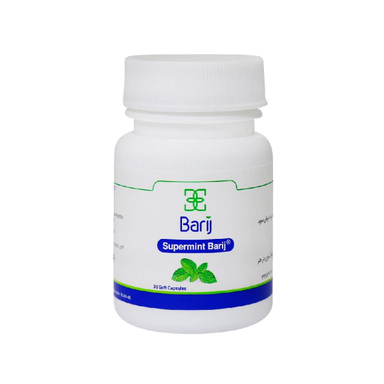 کپسول نفخ و سوی هاضمه باریج اسانس مدل Supermint