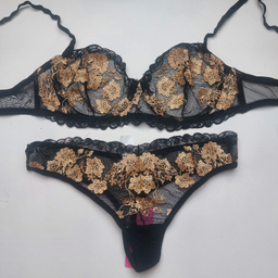 ست شورت و سوتین زنانه برتا کد 2420MZ رنگ مشکی