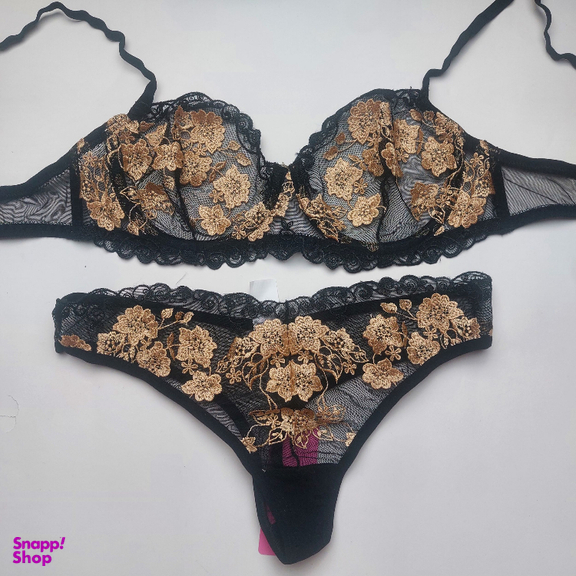 ست شورت و سوتین زنانه برتا کد 2420MZ رنگ مشکی