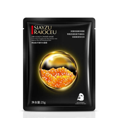 ماسک ورقه ای صورت سیازو رایکو مدل خاویار طلایی وزن 25 گرم